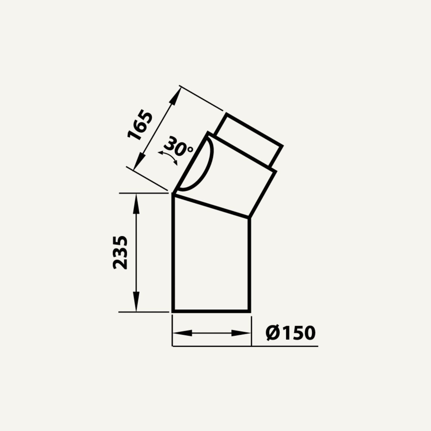 Illustration bøjning med renselåge