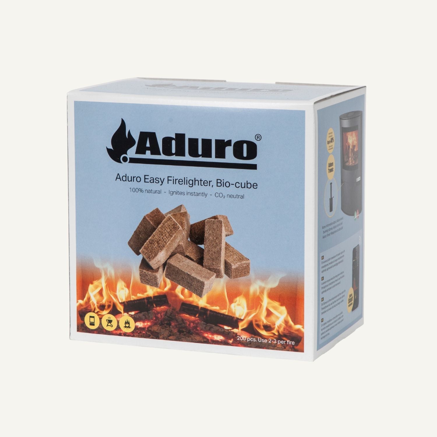 En pakke med bio-cubes
