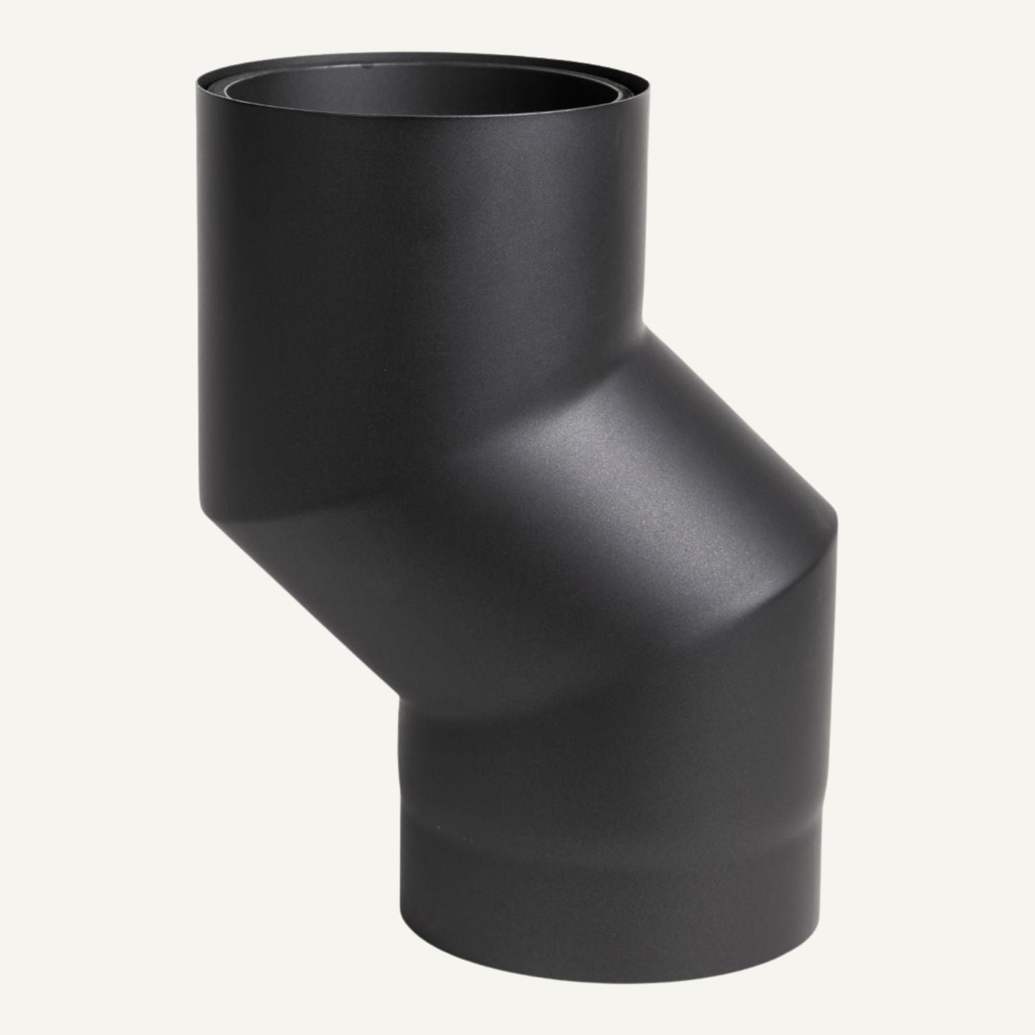 Halvisoleret S-bøjning 80 mm sort