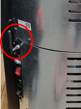 Markering af Wi-Fi modul på P1 og P4-serien