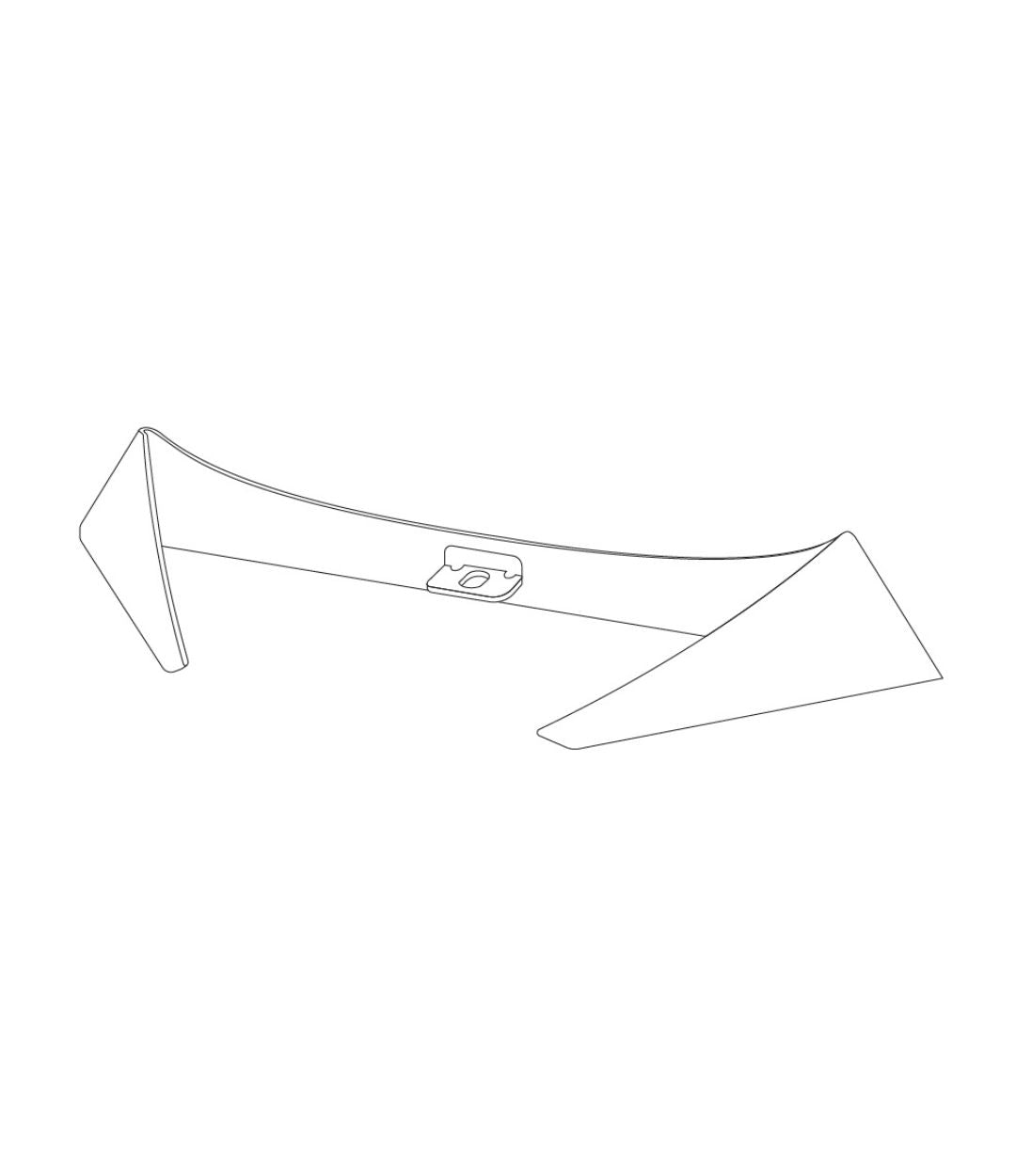 Illustration af metalfod til biopejs