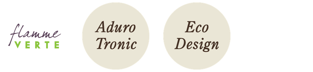 Ikoner: Flamme Verte, Aduro Tronic, Eco design