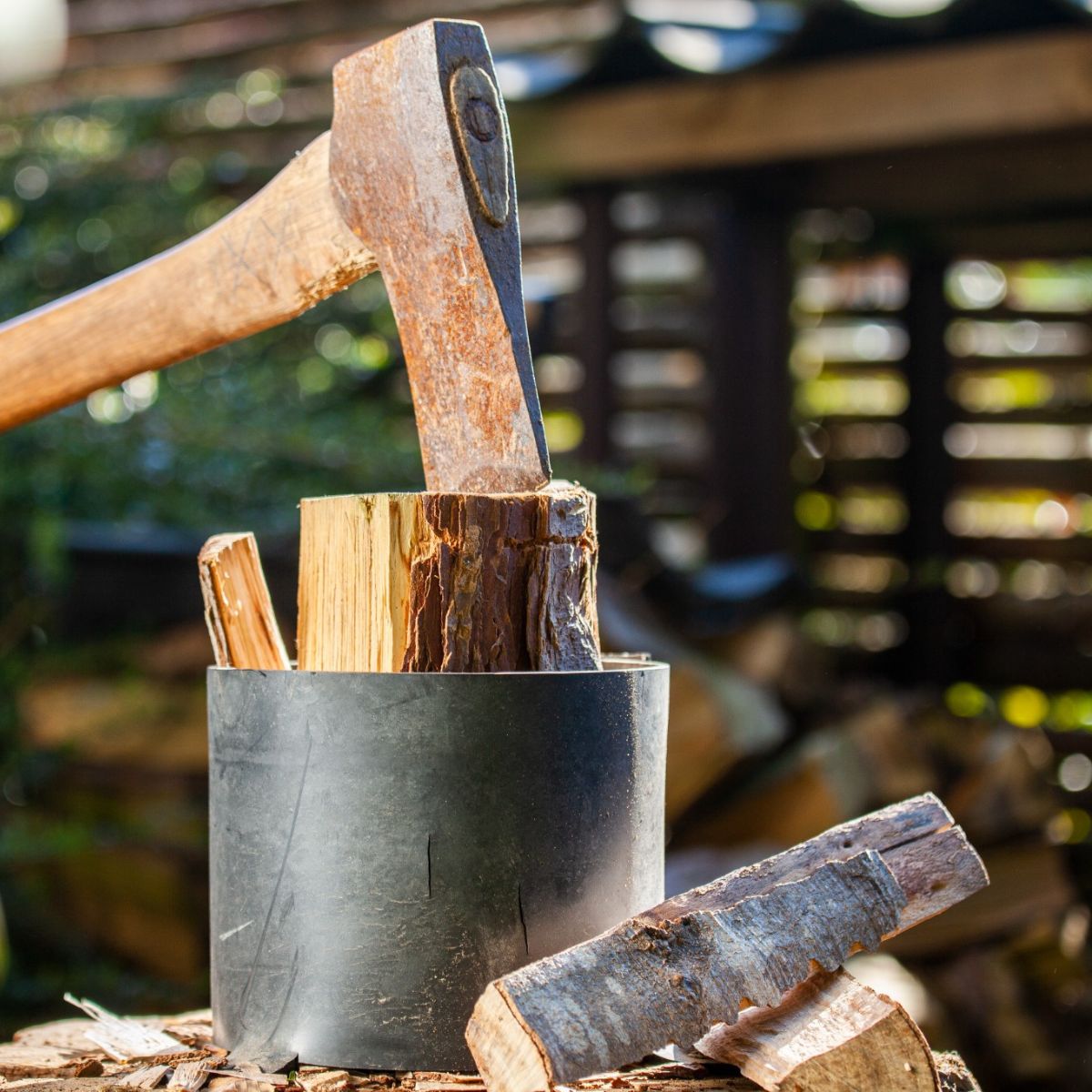 Chopping wood and training - a possible combination?
