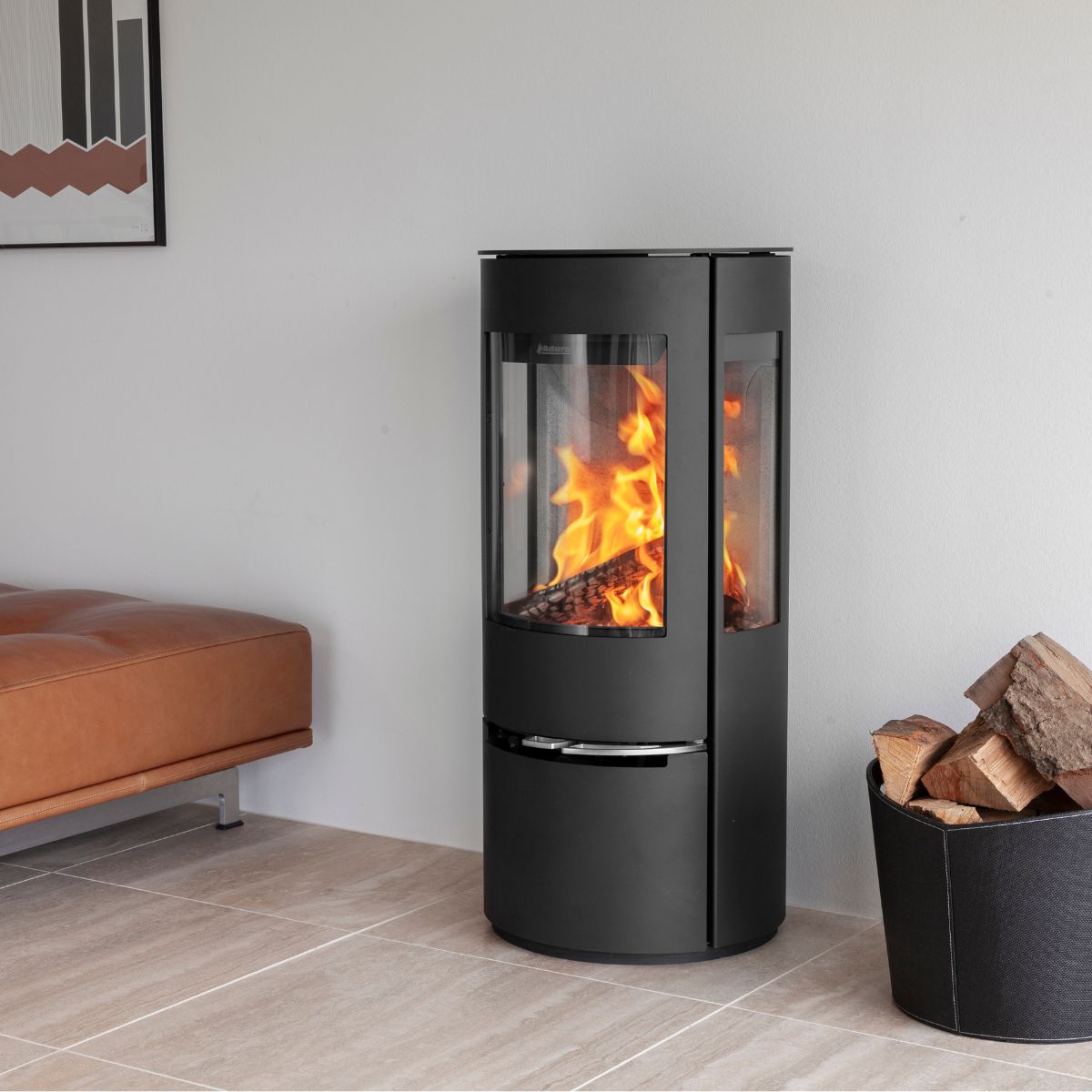 Wood burning stove in a condominium