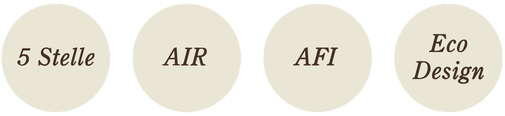 Ikoner: 5 Stelle, air, AFI, Ecodesign
