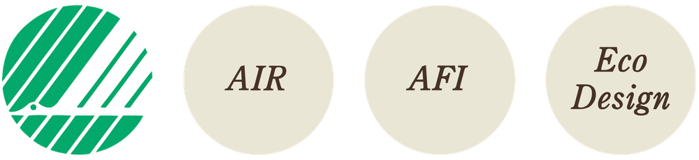 Ikoner: Svanemærket, air, AFI, Ecodesign