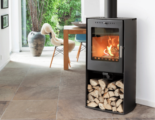 Convection wood burning stove with automatic